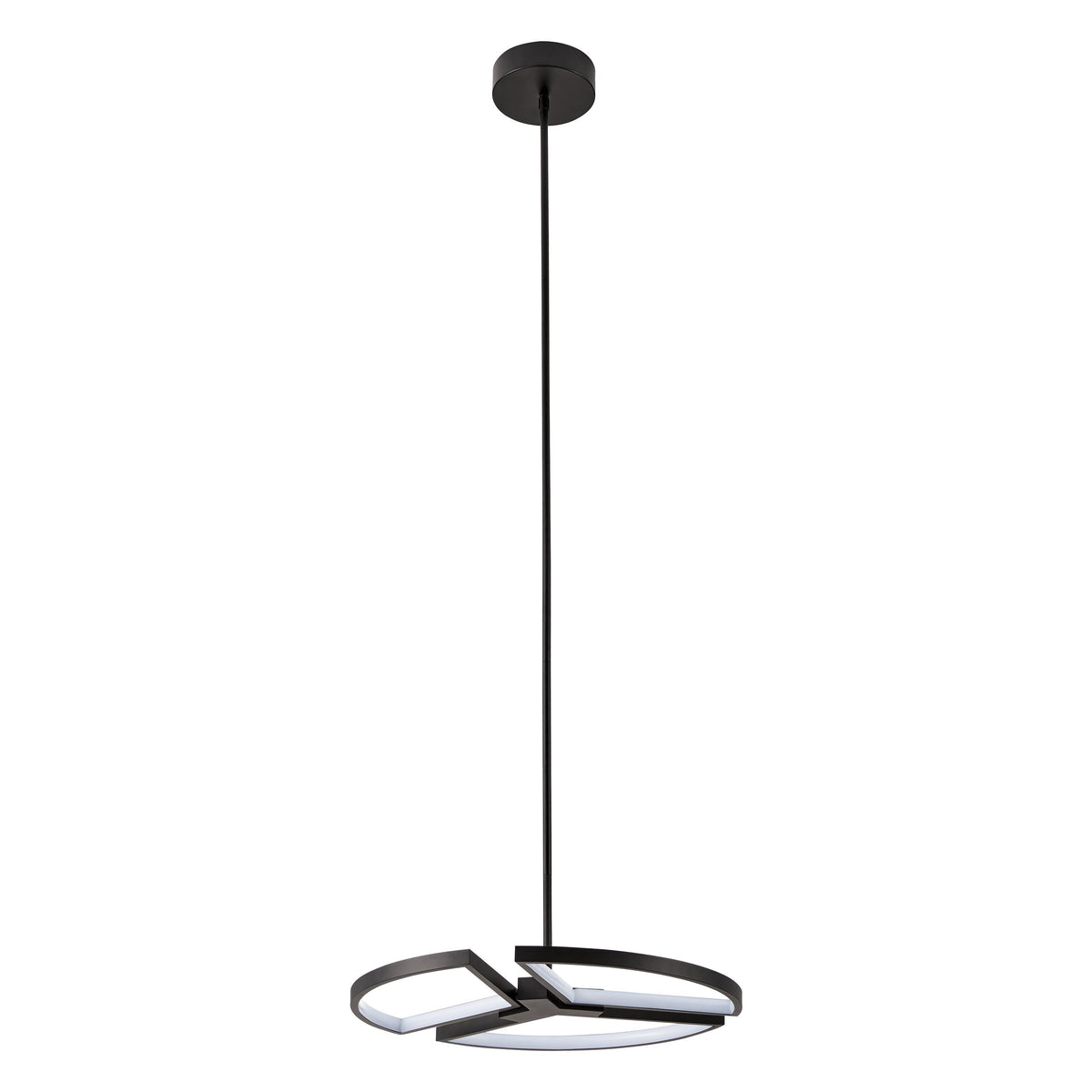 Alfie 20" Round 3CCT LED Chandelier - Textured Black