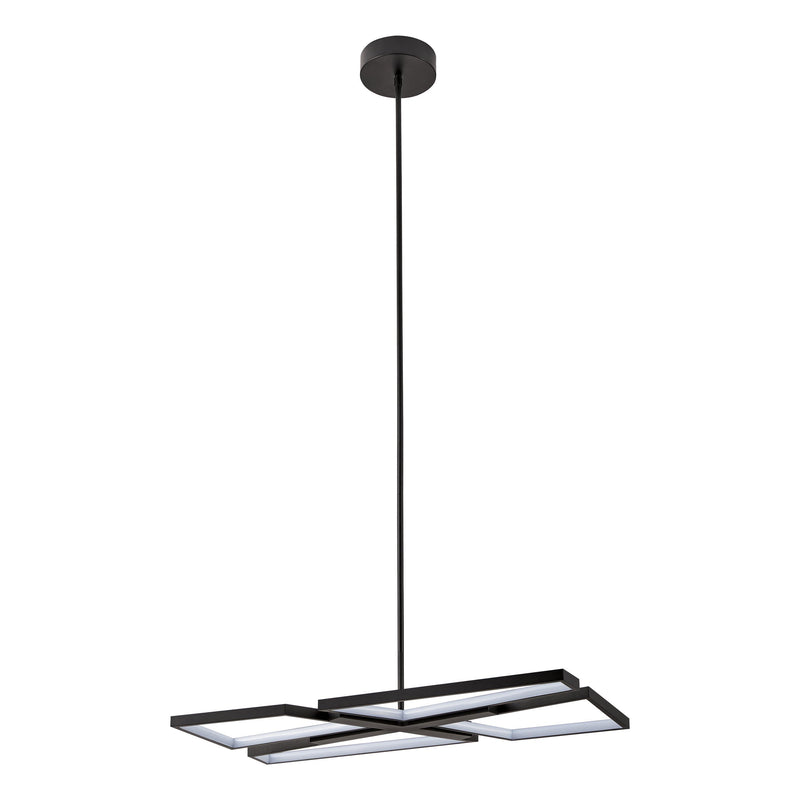 Alfie 30" 3CCT LED Chandelier - Textured Black