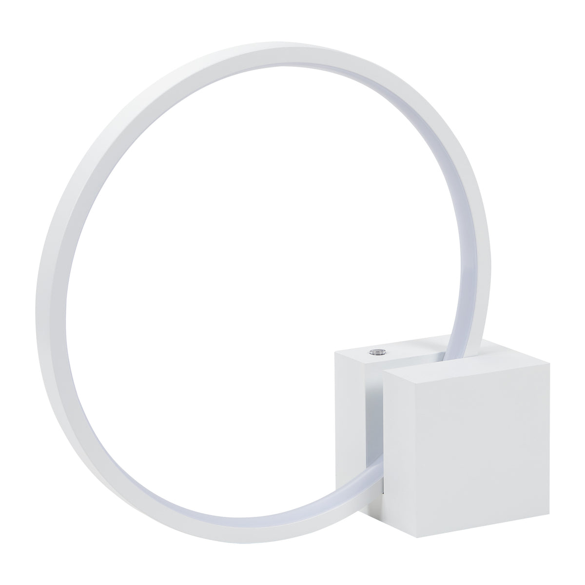 Nassa 12" LED Table Lamp - Textured White