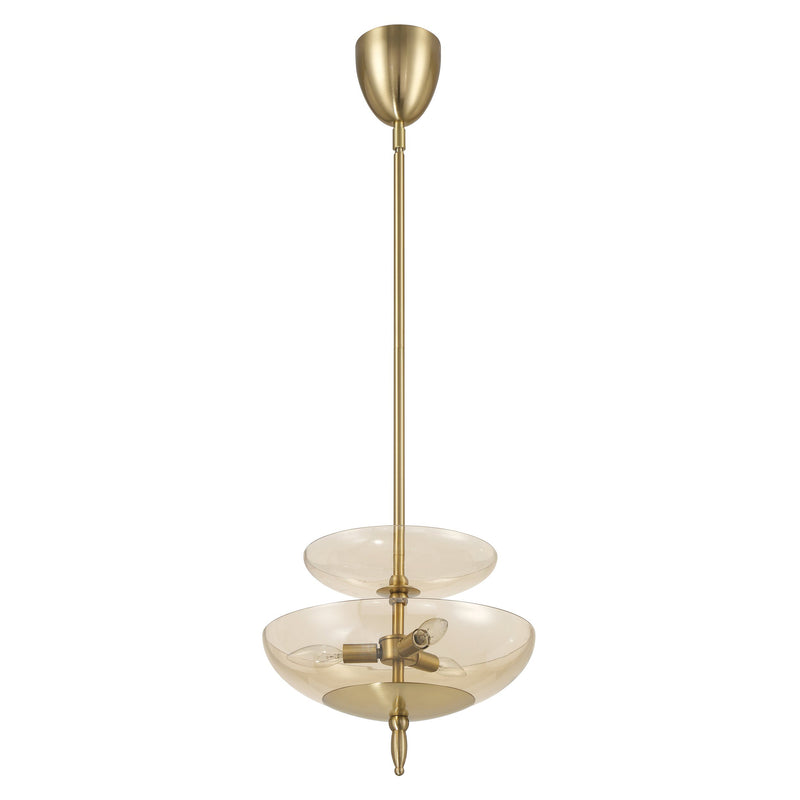 Fiorello 14" Convertible Pendant - Brushed Gold