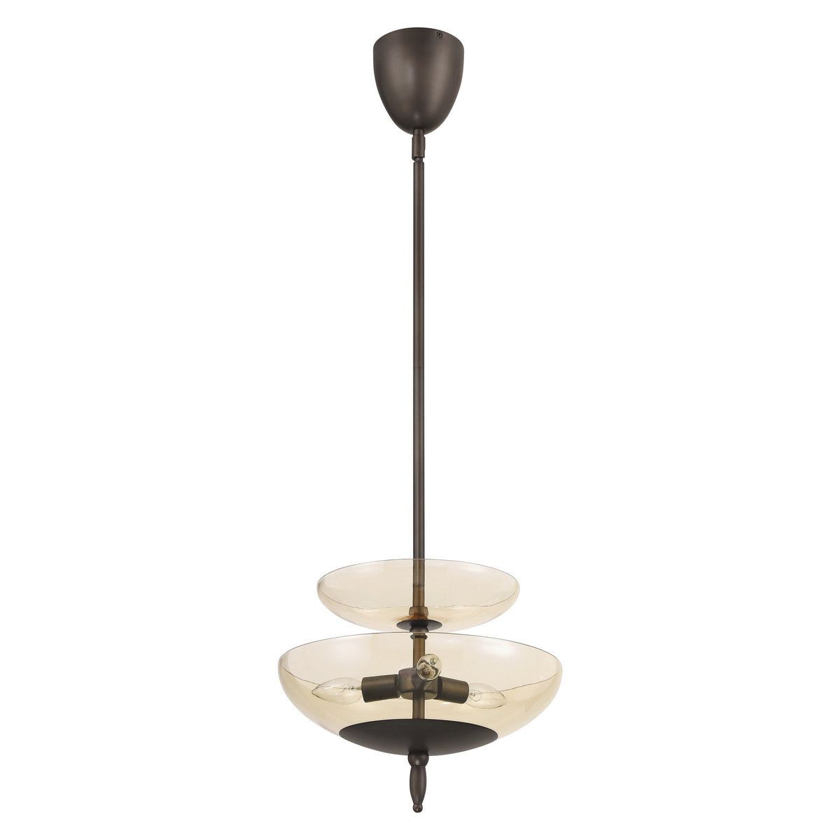 Fiorello 14" Convertible Pendant - Forged Bronze