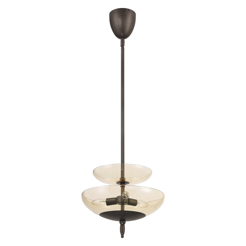 Fiorello 14" Convertible Pendant - Forged Bronze