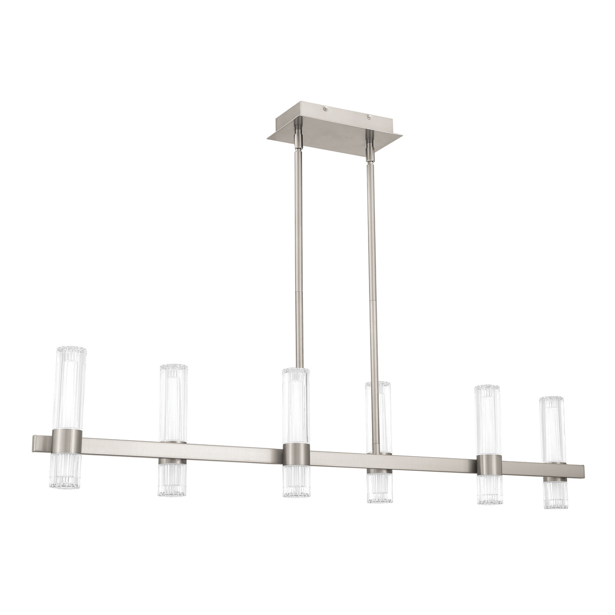 Ristretto 50" LED Linear Chandelier - Brushed Nickel