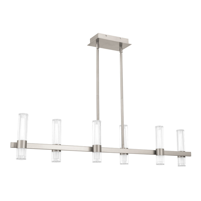 Ristretto 50" LED Linear Chandelier - Brushed Nickel