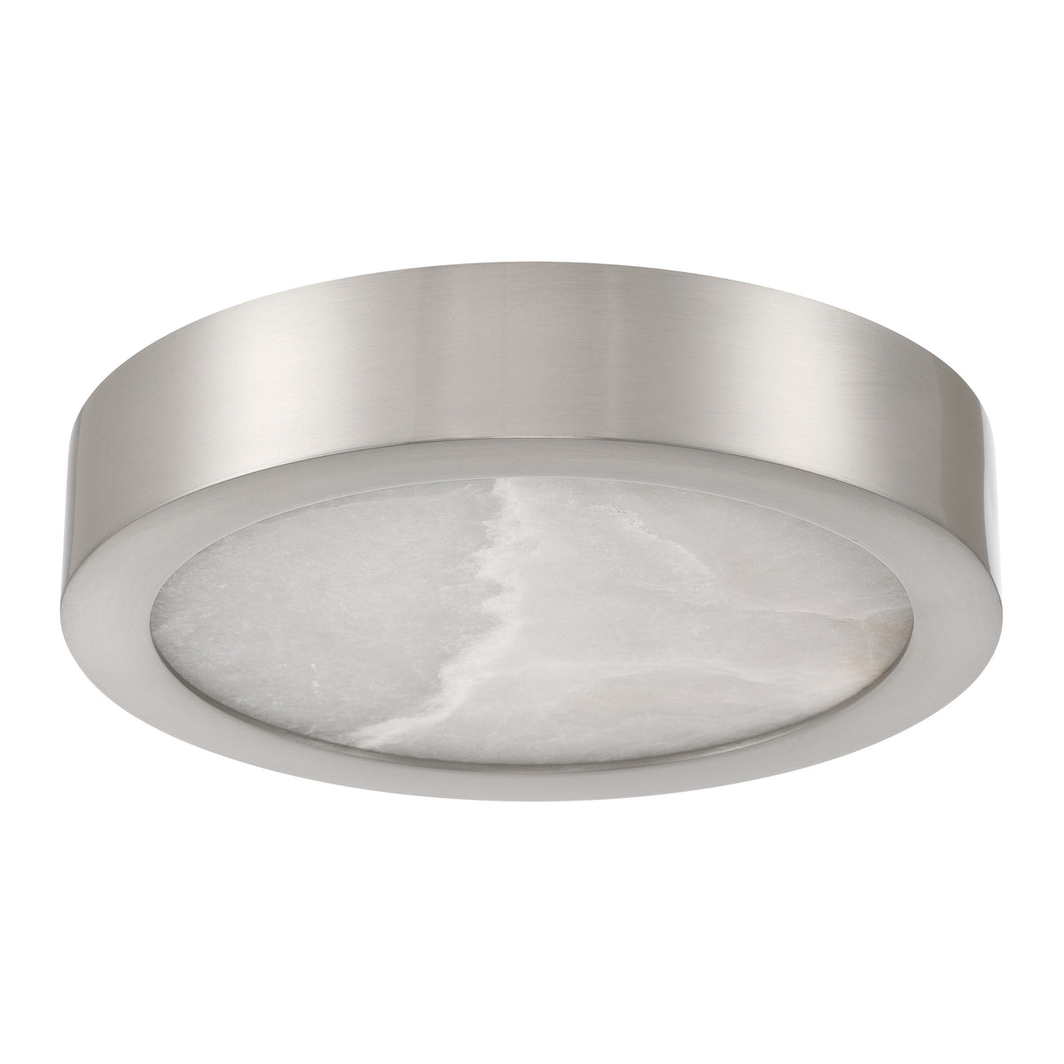 Argyle 8" 5CCT LED Flush Mount - Brushed Nickel / Alabaster