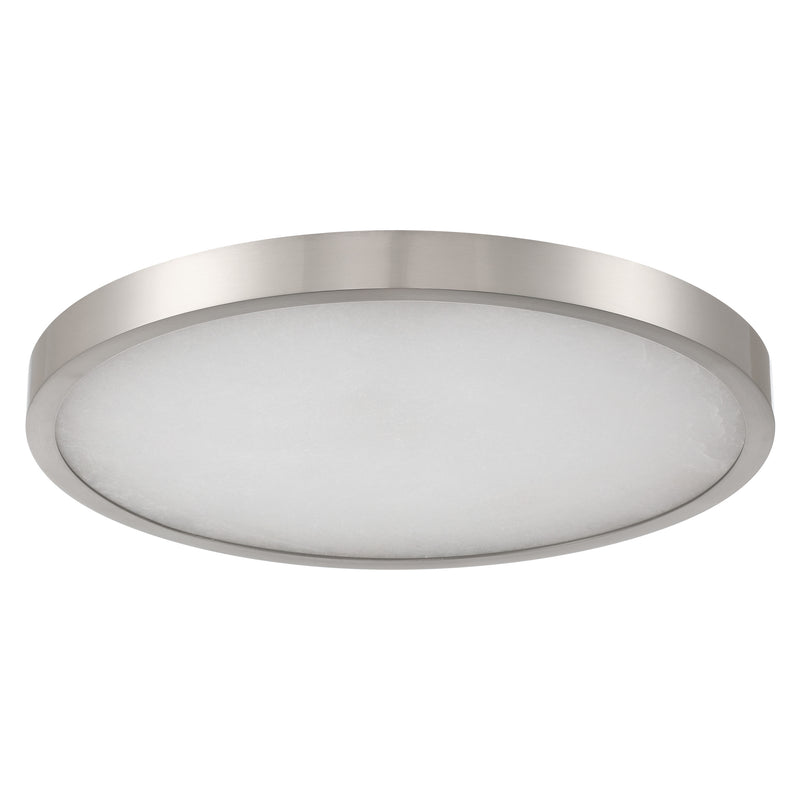Argyle 20" 5CCT LED Flush Mount - Brushed Nickel / Alabaster
