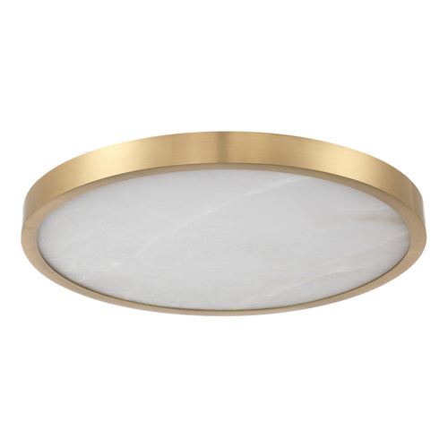 Argyle 20" 5CCT LED Flush Mount - Champagne Gold / Alabaster