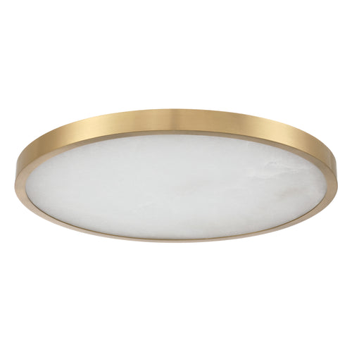 Argyle 24" 5CCT LED Flush Mount - Champagne Gold / Alabaster