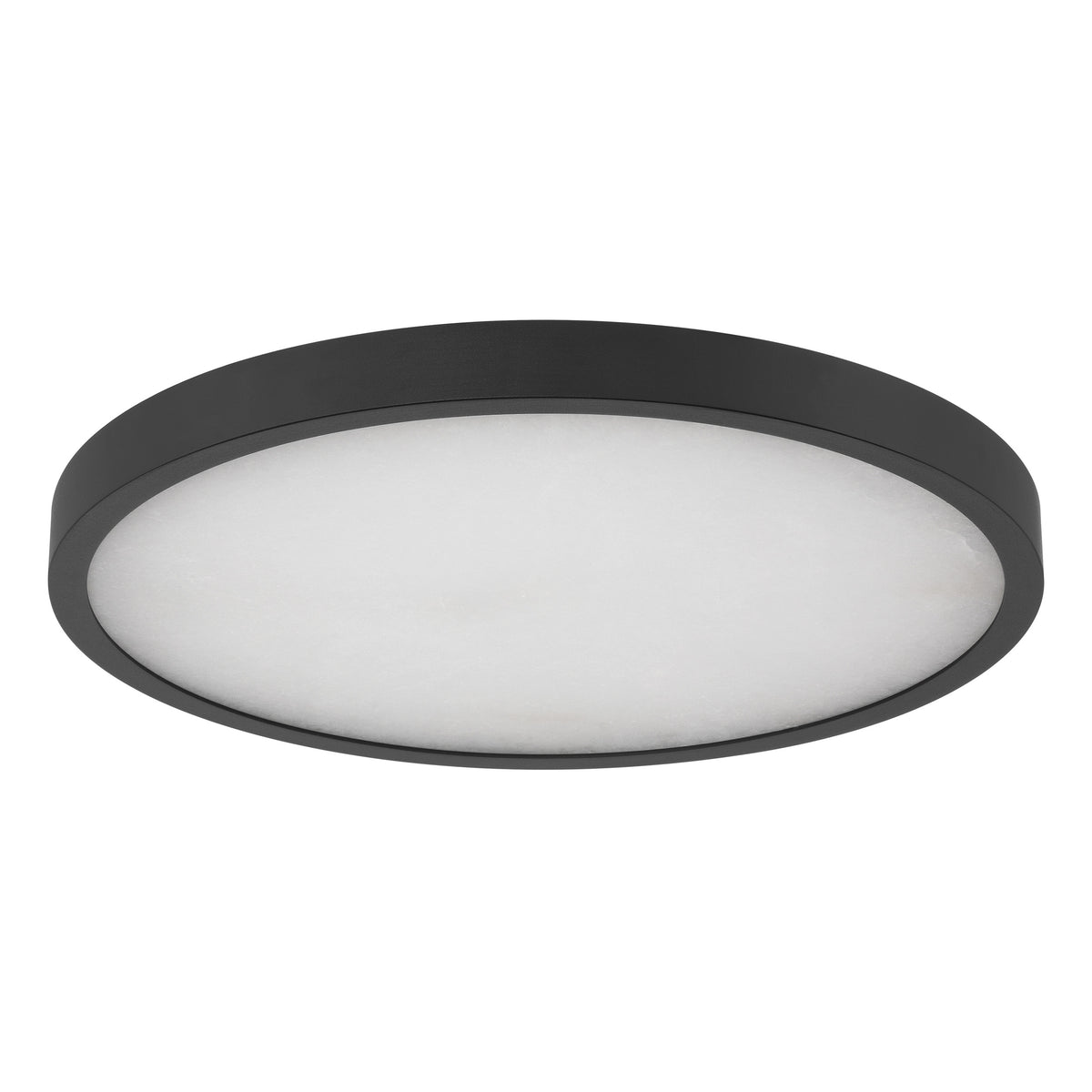 Argyle 20" 5CCT LED Flush Mount - Textured Black / Alabaster