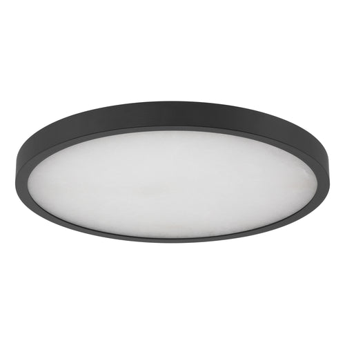Argyle 20" 5CCT LED Flush Mount - Textured Black / Alabaster