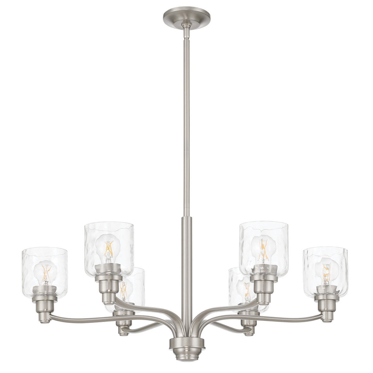 Laurent 32" Chandelier - Brushed Nickel