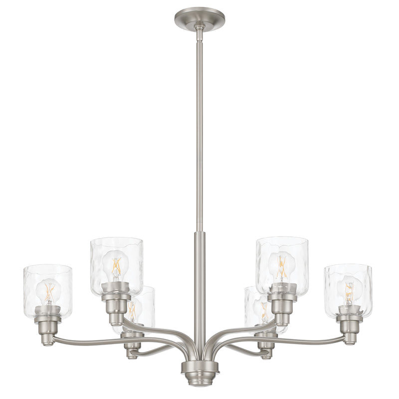 Laurent 32" Chandelier - Brushed Nickel