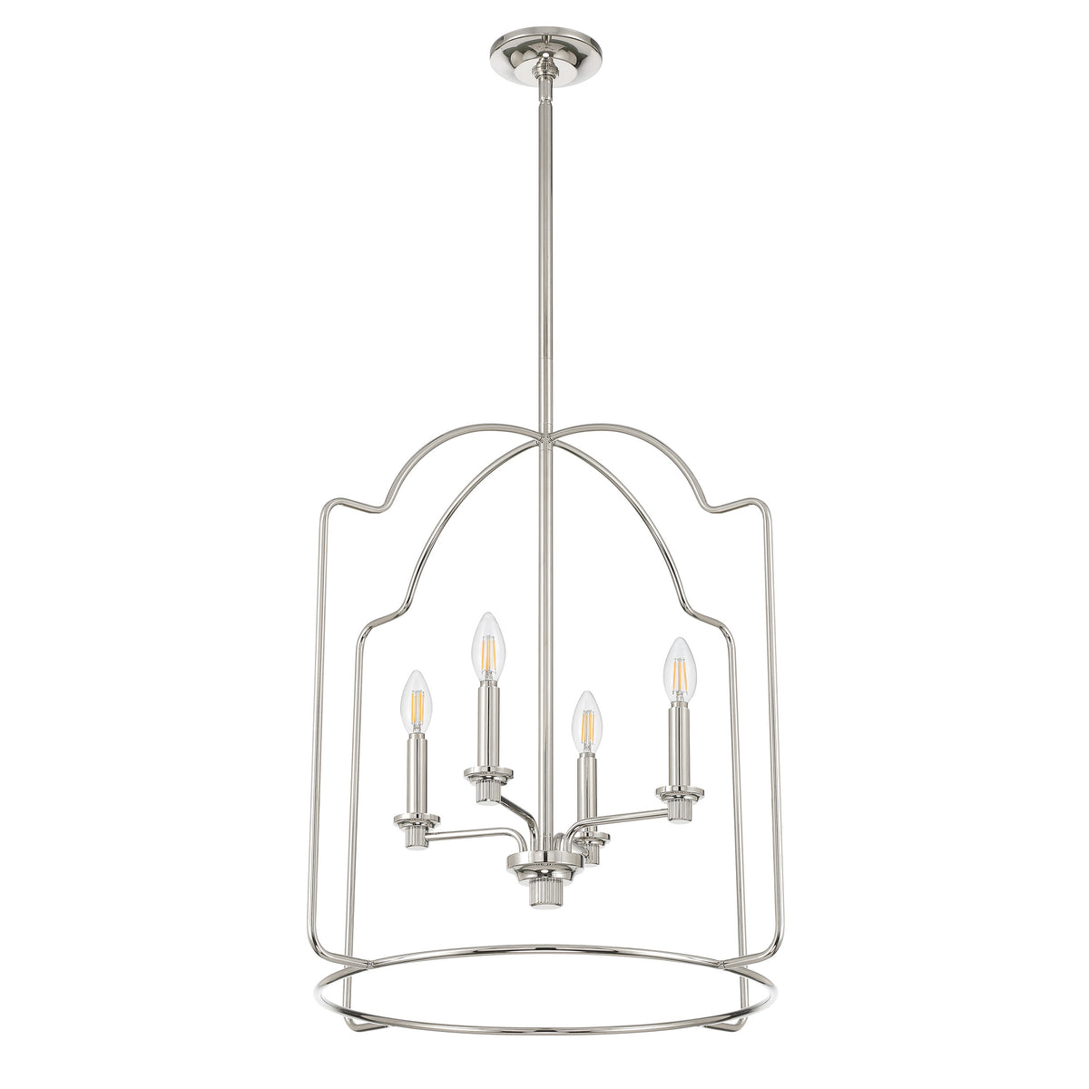 Gwyneth 24" Pendant Light - Polished Nickel