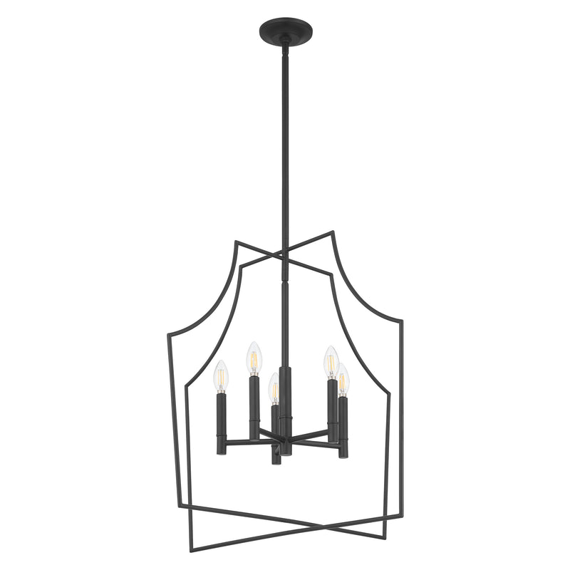 Declan 28" Pendant Light - Matte Black