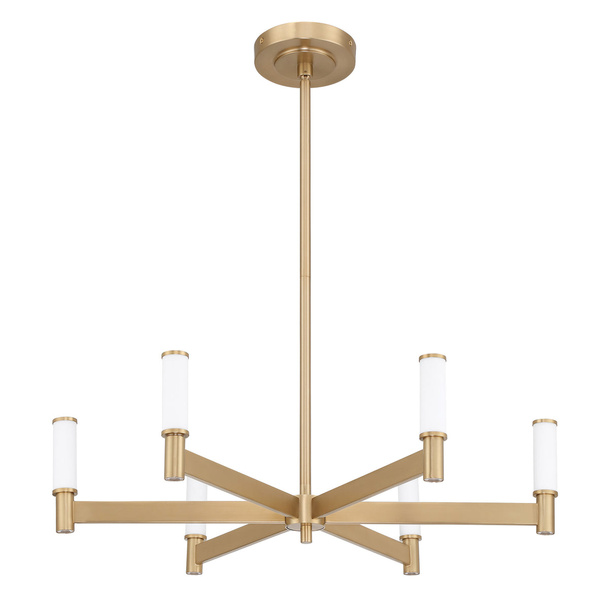 Ines 27" LED Chandelier - Champagne Gold