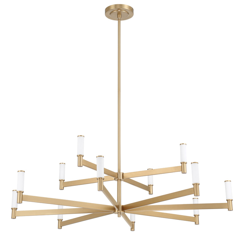 Ines 48" LED Chandelier - Champagne Gold