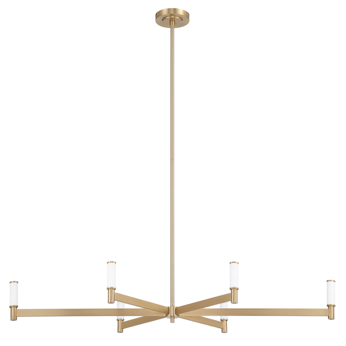 Ines 52" LED Linear Chandelier - Champagne Gold