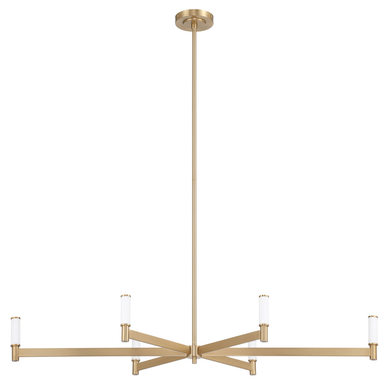Ines 52" LED Linear Chandelier - Champagne Gold