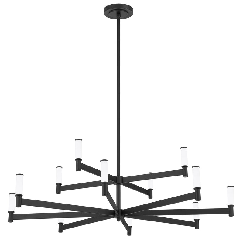 Ines 48" LED Chandelier - Textured Black