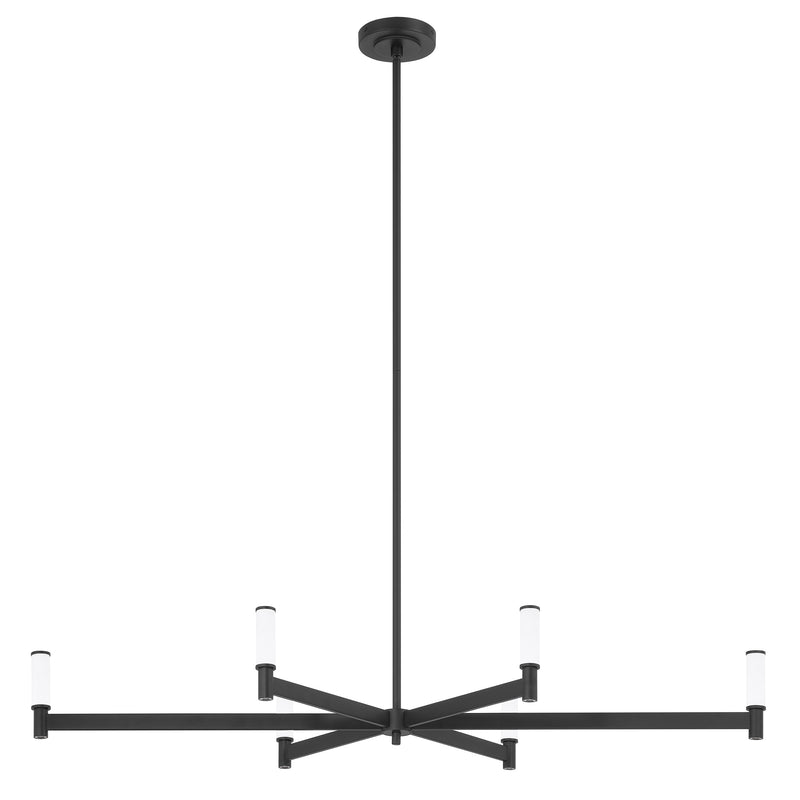 Ines 52" LED Linear Chandelier - Textured Black