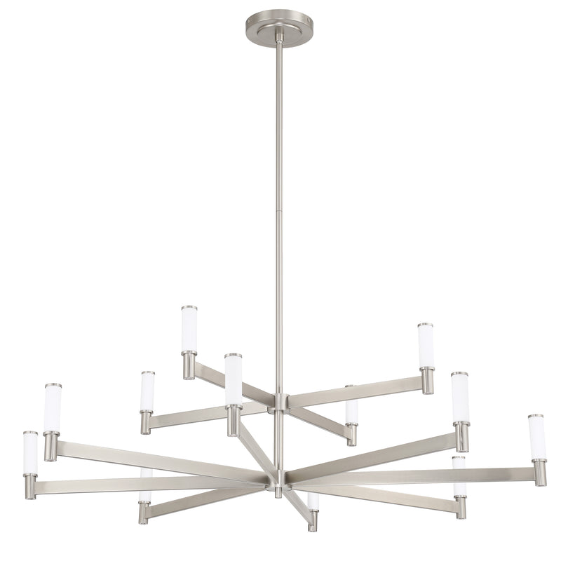 Ines 48" LED Chandelier - Brushed Nickel