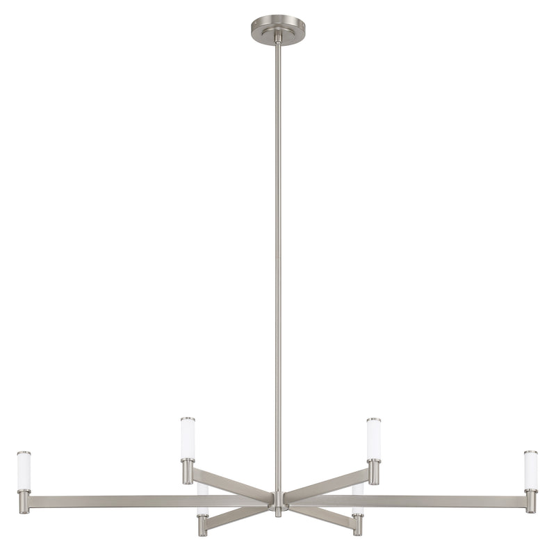 Ines 52" LED Linear Chandelier - Brushed Nickel