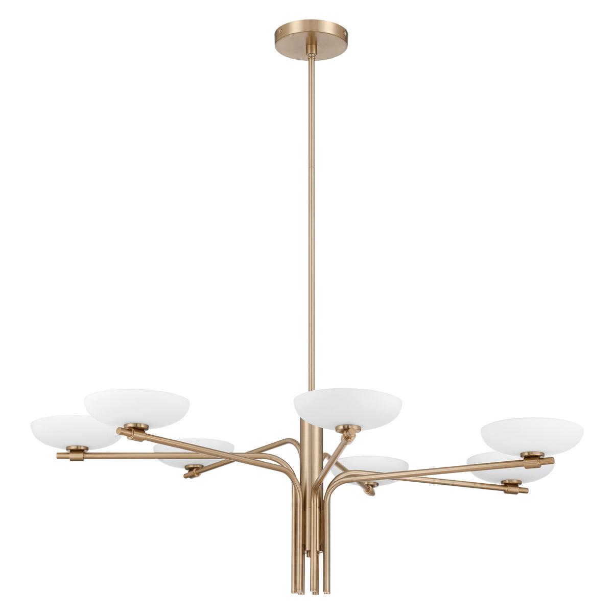 Roslyn 42" LED Chandelier - Champagne Gold