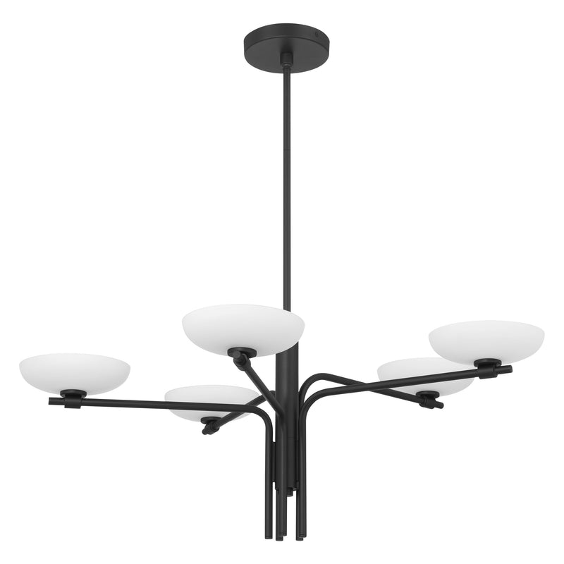 Roslyn 34" LED Chandelier - Textured Black