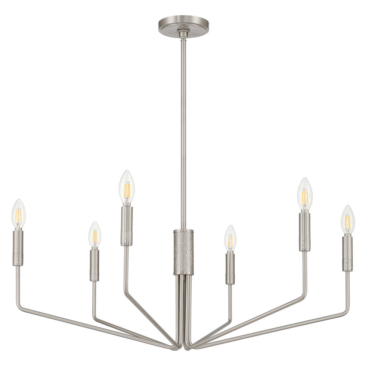 Dylan 32" Chandelier - Brushed Nickel