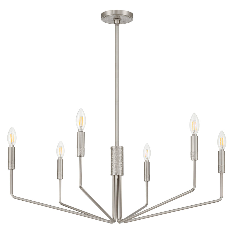 Dylan 32" Chandelier - Brushed Nickel