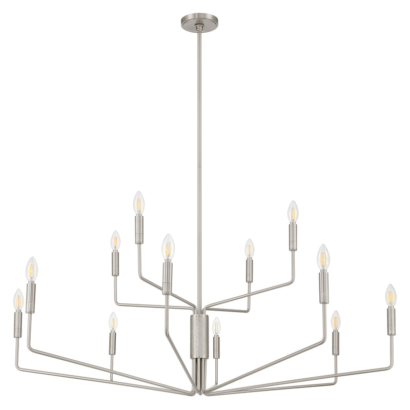 Dylan 48" Chandelier - Brushed Nickel