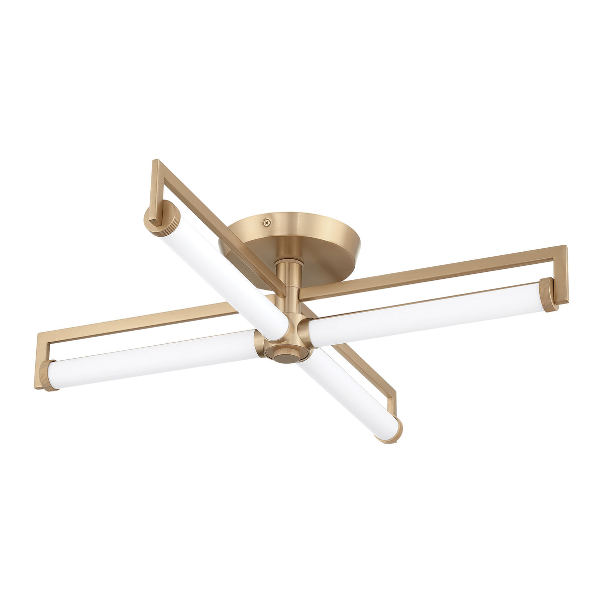 Stinson 24" 5CCT LED Semi-Flush Mount - Champagne Gold