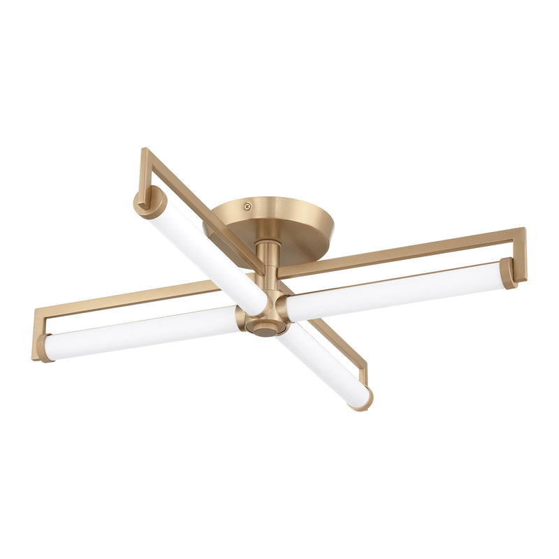 Stinson 24" 5CCT LED Semi-Flush Mount - Champagne Gold