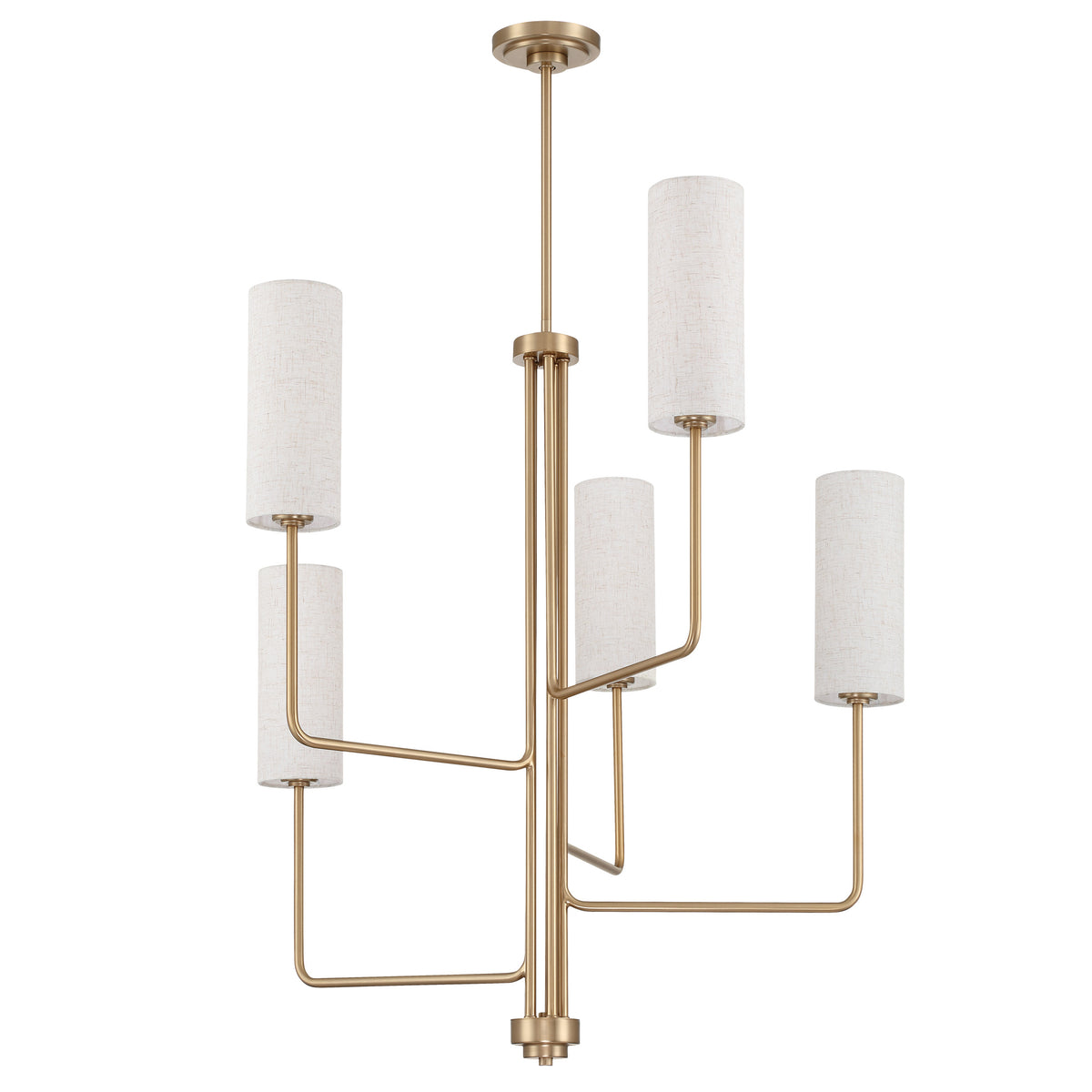Quinn 31" Chandelier - Champagne Gold