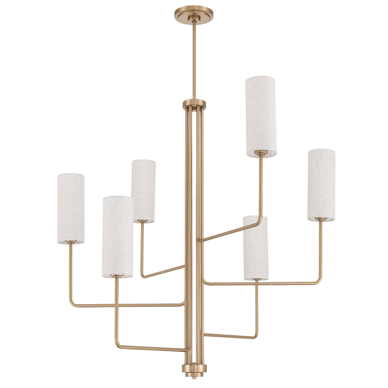 Quinn 40" Chandelier - Champagne Gold