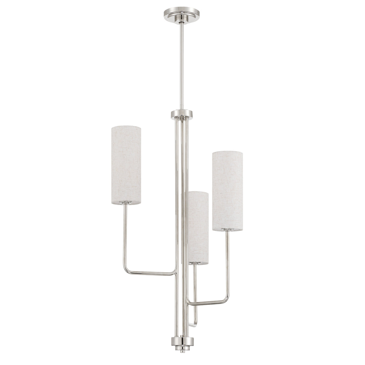 Quinn 20" Chandelier - Polished Nickel