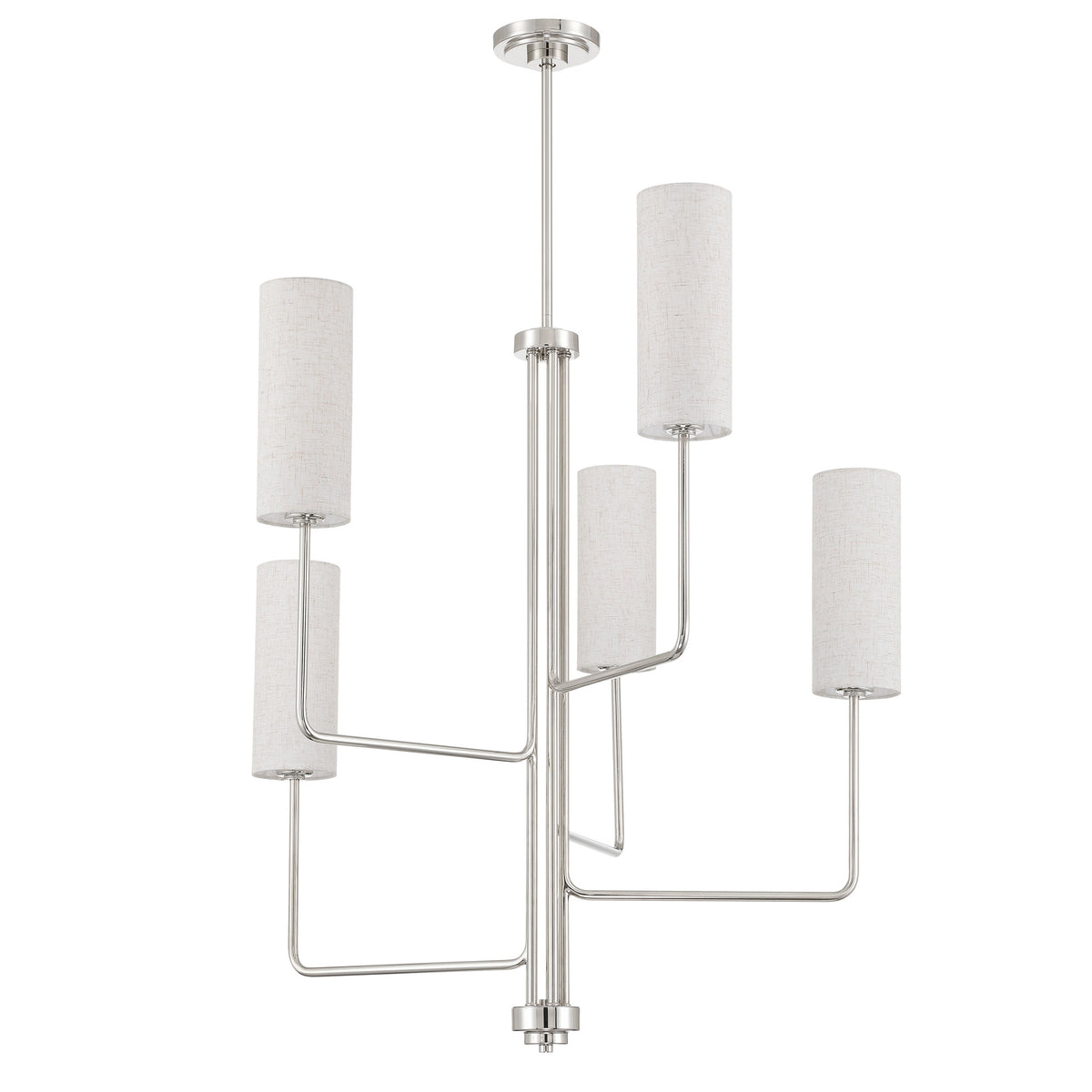 Quinn 31" Chandelier - Polished Nickel