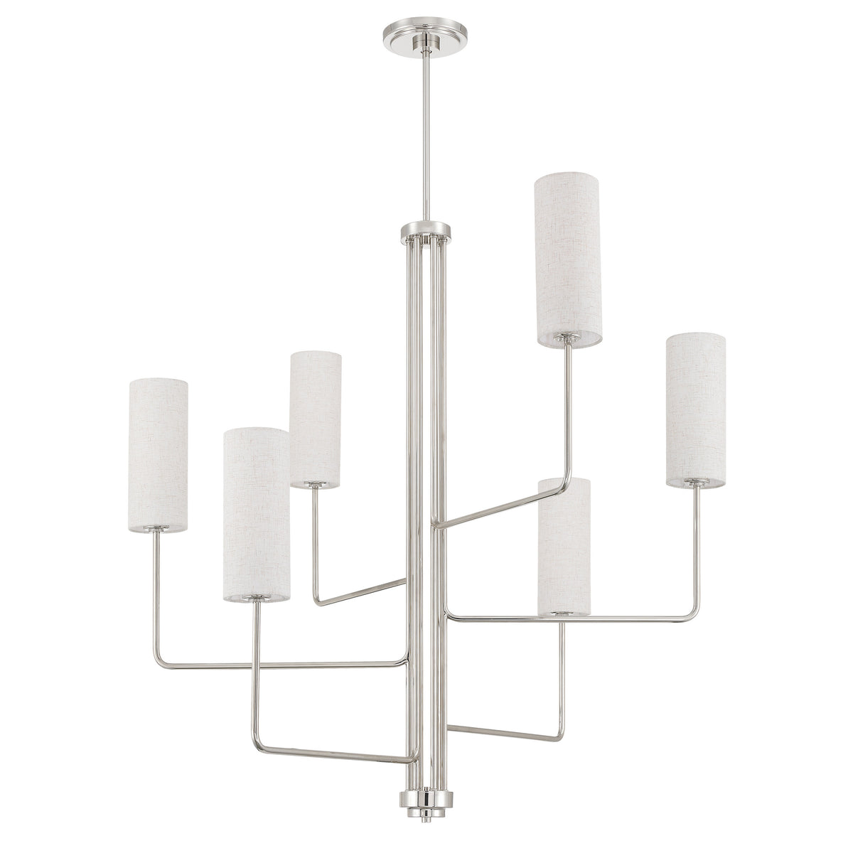 Quinn 40" Chandelier - Polished Nickel