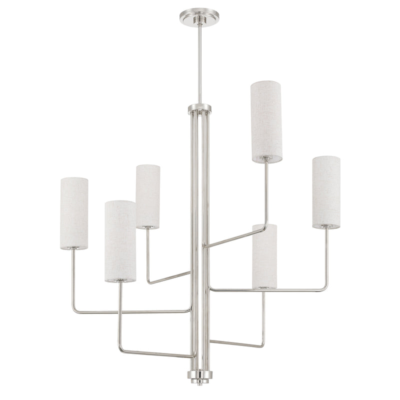 Quinn 40" Chandelier - Polished Nickel