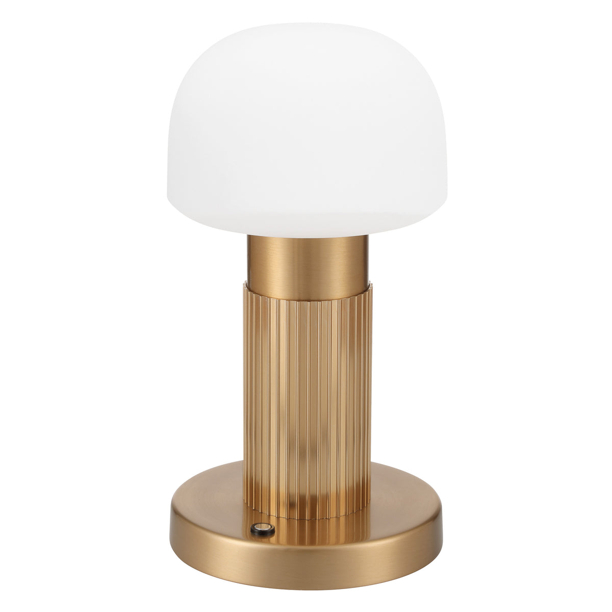 Callum 9" 5CCT LED Rechargeable Table Lamp - Champagne Gold