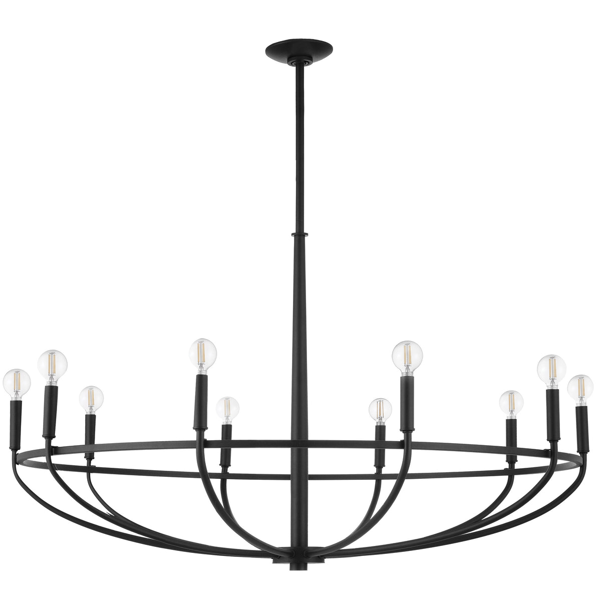 Walsen 42" Chandelier - Textured Black