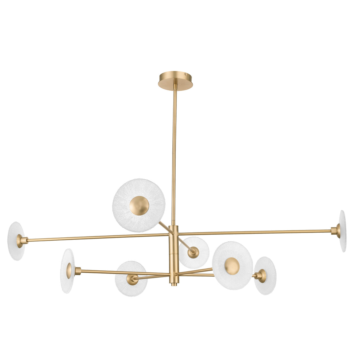 Julian 58" LED Chandelier - Champagne Gold