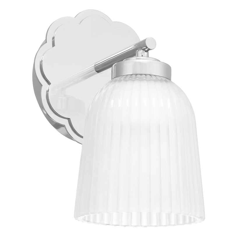 Claudia 9" Vanity Light - Polished Nickel
