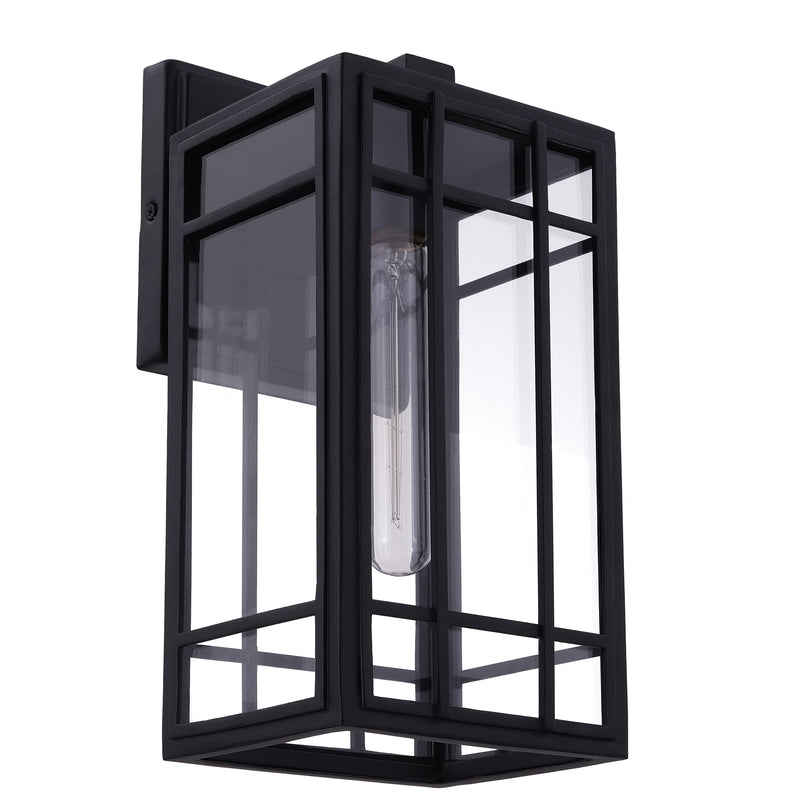 Tartan 14" Exterior Wall Sconce - Textured Black
