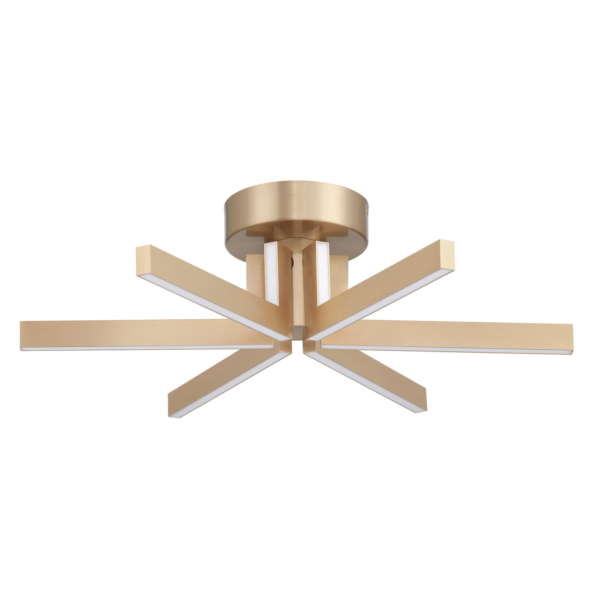 Eero 24" 5CCT LED Semi-Flush Mount - Champagne Gold