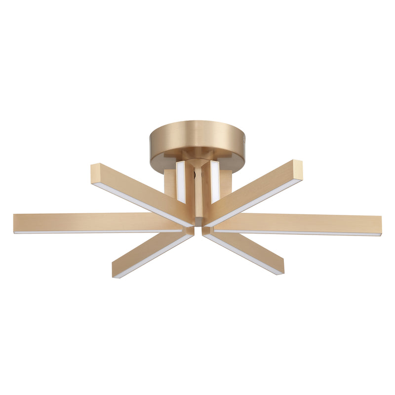 Eero 24" 5CCT LED Semi-Flush Mount - Champagne Gold
