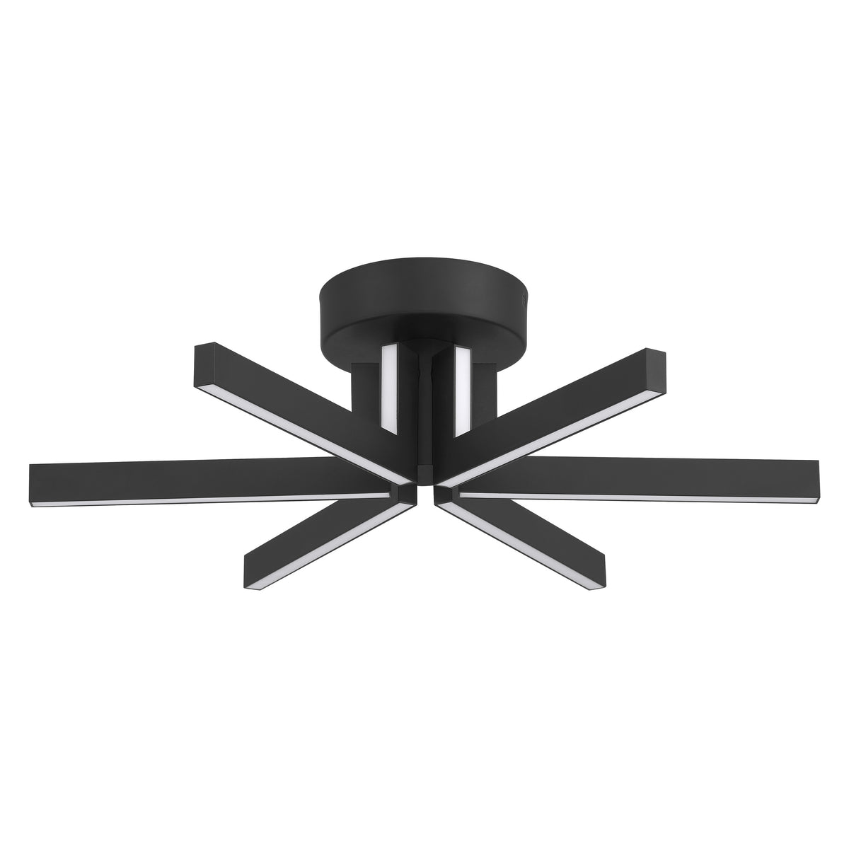 Eero 24" 5CCT LED Semi-Flush Mount - Textured Black