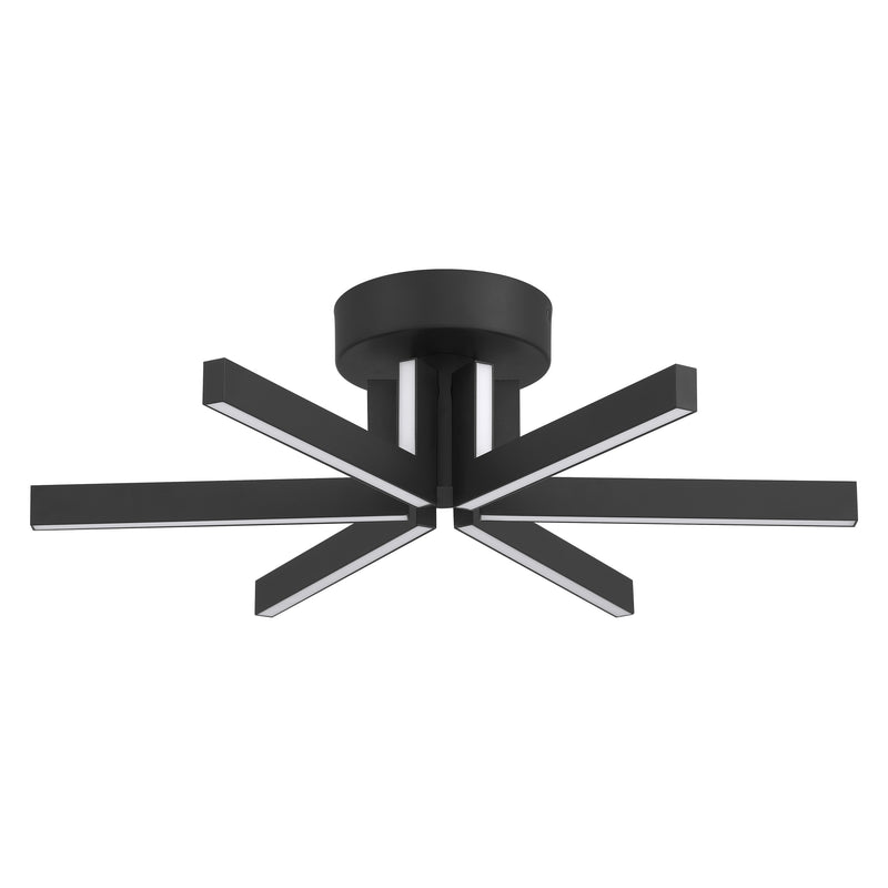 Eero 24" 5CCT LED Semi-Flush Mount - Textured Black