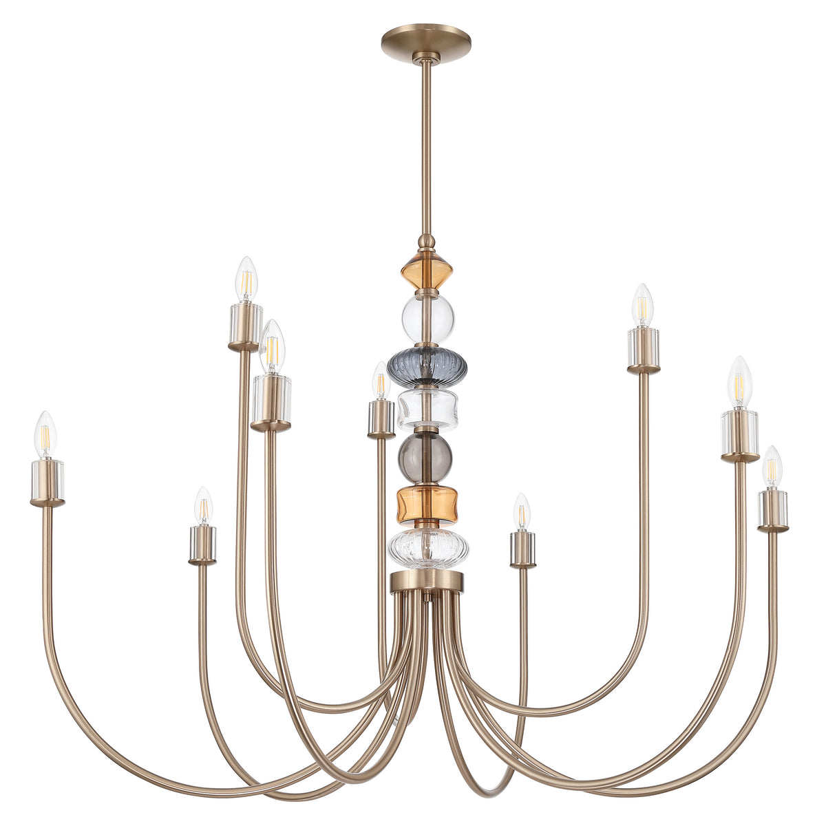 Caroline 48" Chandelier - Champagne Gold