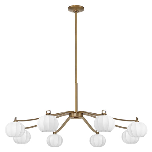 Andon 48" Chandelier - Natural Brass